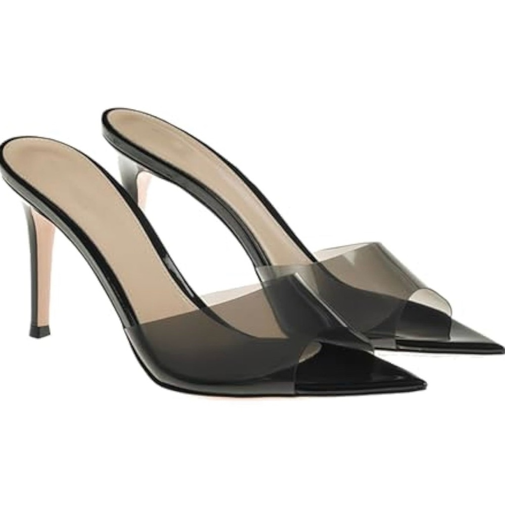 Chic Black Pointed-Toe Heels
